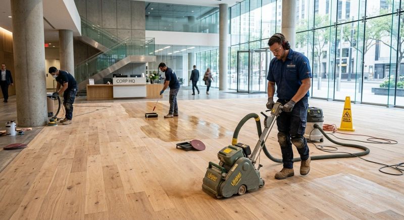 Our team working on Flooring Service projects in Hyannis, MA