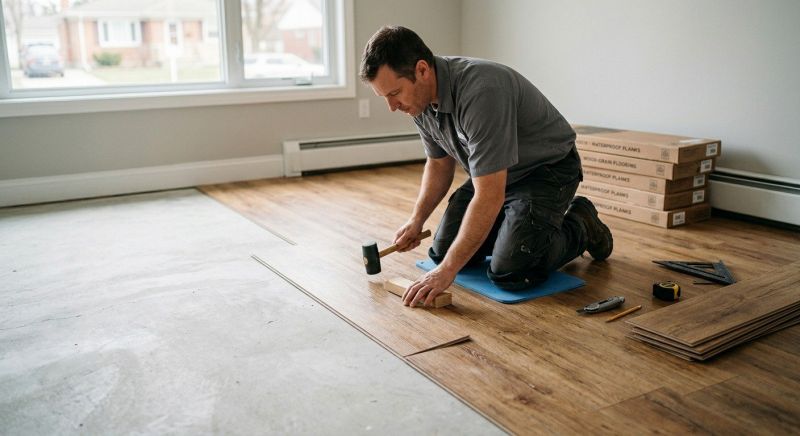 Linoleum Floor Installation in Hyannis, MA