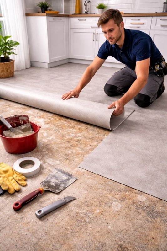 Linoleum Floor Installation in Marstons Mills, MA