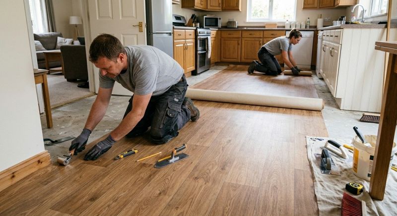 Linoleum Flooring Replacement in Hyannis, MA