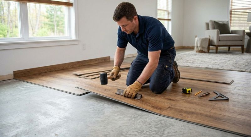 Luxury Vinyl Tile Installation in East Falmouth, MA