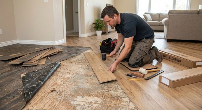 Vinyl Floor Replacement in Hyannis, MA