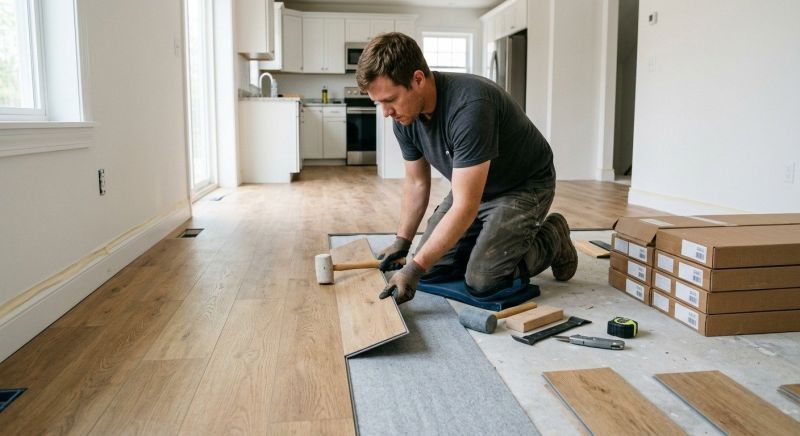 Vinyl Plank Floor Installation in Hyannis, MA